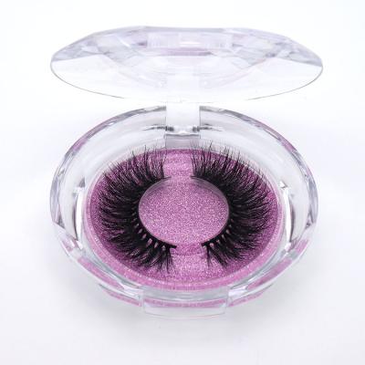 China glitter & Shimmery Crystal-Lid Plastic Case For Lashes Popular New Gold Light Silver Rose Boxes Lashes Packaging For Lashes for sale