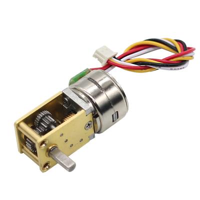 China Smart Application 2 Phase 4 Wire Self Locking All Metal Gear Speed ​​Stepper Motor for sale