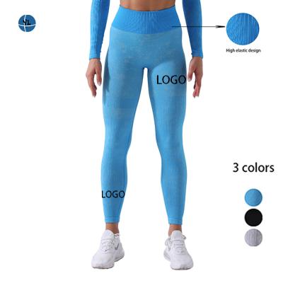 China Low MOQ Sports Gaiters Ladies Yoga Gym Suit Activewear Workout Breathable Custom Seamless Women Active Wear Pants Gaiters for sale