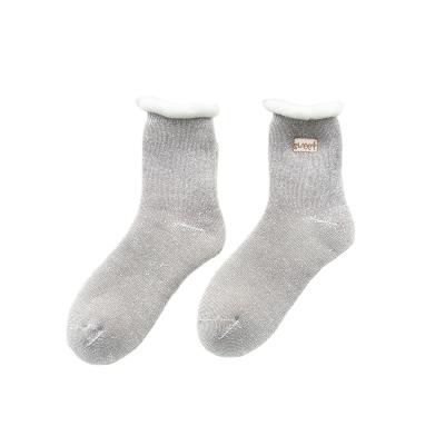 China QUICK DRY Dropshipping Customized Women's Socks Fashion Style Korean Lap Wool Snow Socks Good Quality for sale