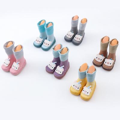 China Breathable Animal Colorful Rubber Soft Bottom Sole Unique Kids Socks And Baby Shoe Socks Baby Booties Bump Shoes for sale