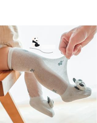 China 2021YL Summer Animal Doll Mosquito Repellent Wholesale QUICK DRY Low MOQ Design Over - Knee Mesh Stocking Long Thin Breathable Newborn Socks for sale