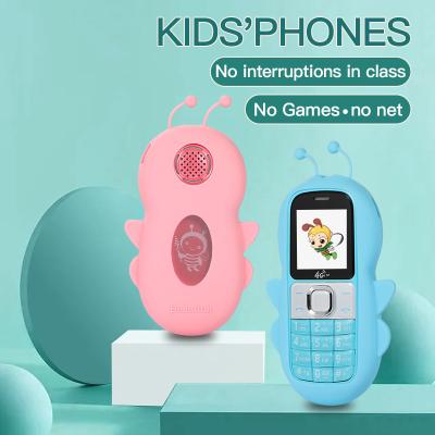 China Cute Mini Bee Mobile Phone 2G Slot Setting Student Quad Band Bar Cartoon Opened Children Kids Dual Sim CellPhone Gifts for sale