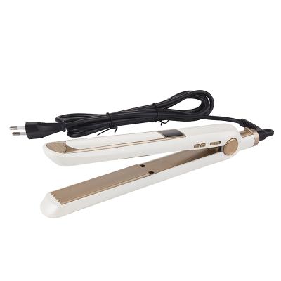 China Wholesale Hair Straightener Outdoor Hair Straightener Flat Iron Ceramic LCD Display Power Cord 450 F for sale