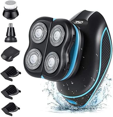 China Pro Electric Shaver IPX6 Waterproof Men 5D Floating Waterproof Electric Shaver IPX6 With 4 Blades USB Rechargeable for sale