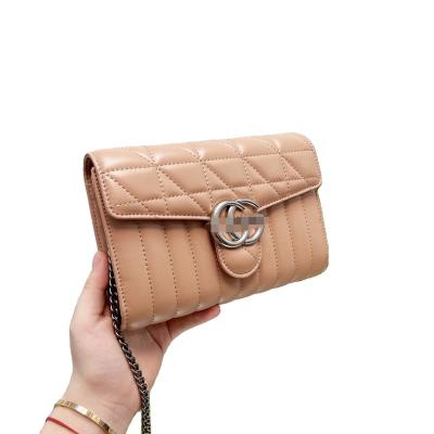 China 2022 new high quality 2022 top quality New G family women's shoulder bag fashion messenger Bag Handbag luxury design 1:1 layered cow leather bag2 first for sale