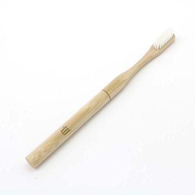 China Natural Bamboo Laser Logo Bamboo Tooth Pick Disposable Toothbrush Toothbrush for sale