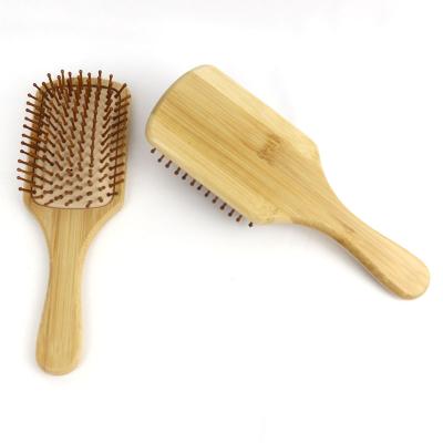 China For home use bambus massage natural hair combs sweep bamboo comb with long handle for sale