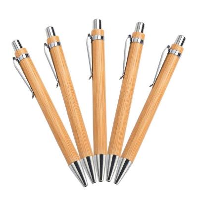 China Office & Eco-Friendly Bamboo Barrel Ball Pen Ball Pen For School Promotion Good Quality for sale