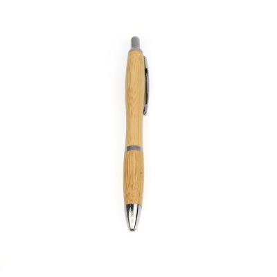 China Office & School Pen BEST Selling Product Bamboo Ball Pen with Metal Top and Engrave Logo for sale