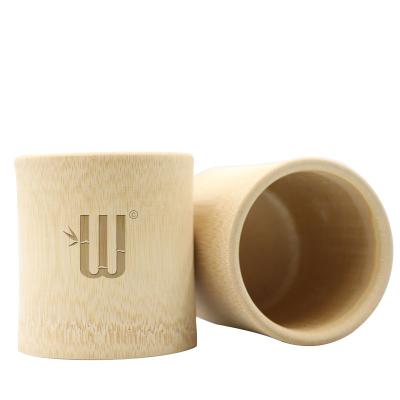 China Sustainable new design wooden natrual bamboo mug with logo customized eco-friendly bamboo mug for sale