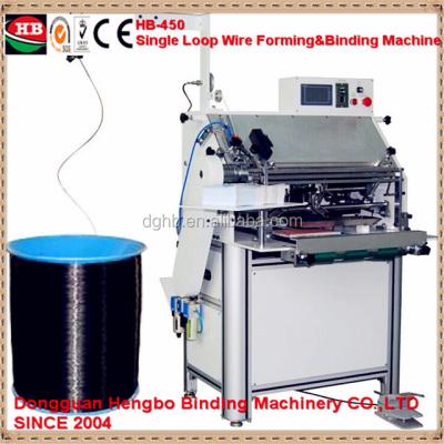 China Semi-automatic single loop HB-450 guides spiral and binding machine HB-450 for sale