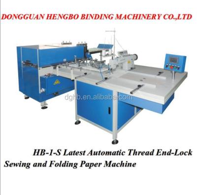 China Latest HB-1-S Automatic Thread End-lock Sewing And Folding Paper Machine HB-1-S for sale