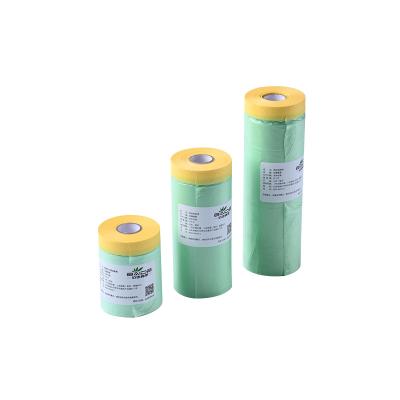 China With glue factory direct supply masking film with tape for painting for sale