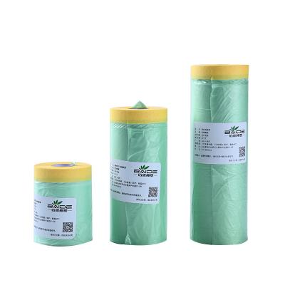 China With glue top quality price good masking plastic pre-taped masking film for sale