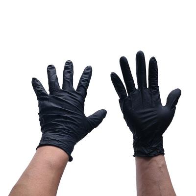 China Food Grade Hot Sale Black Industrial Nitrile Glove for sale