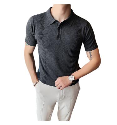 China Casual Anti-Wrinkle Knit Polo Shirt Golf Polo Shirt New Custom Slim Fit Men's Sports Short Sleeve Summer Fitness Golf Shirt High Quality for sale