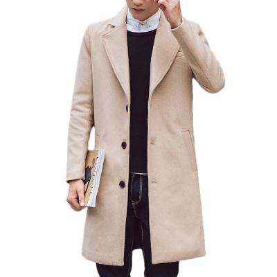 China 2022 new anti-wrinkle spring casual high quality mid length men's coat custom men's fashion anorak long for sale