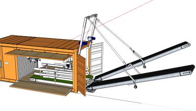 China Containerized Mobile Weighing And Bagging Machine Unit Filling Sealing for sale