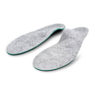 China Felted wool fabric hot sale upper guaranteed quality sof airr sole orthotic shoe insoles orthotic insoles for sale