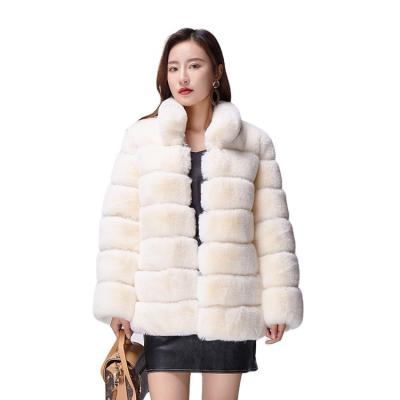 China New Faux Fur Fox Fur Hooded Coat Genuine High Quality Waterproof Women's Thick Jackets for sale