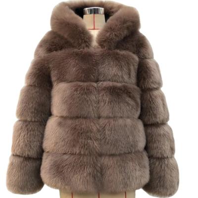 China Winter Stripper Fur Wool Waterproof Women Coat For Outwear Faux Fur Jacket for sale