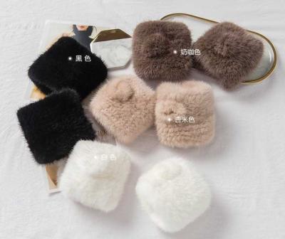 China Detachable Cuff Mink Fur Cuff Garment Fashion Hot Selling Fox Mink Fur Cuff For Winter for sale