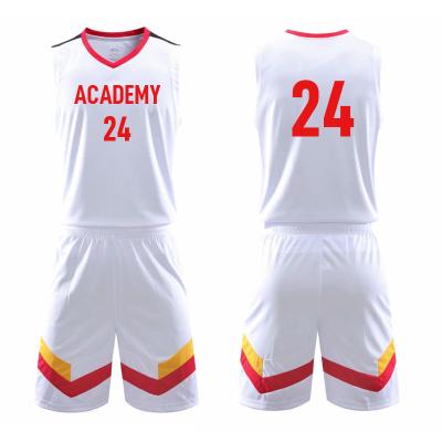 China Breathable Best Selling In Stock Chinese Tank Tops Factory Basketball Uniforms Logo And Team Wears Youth Custom Number And Men's Sizes for sale