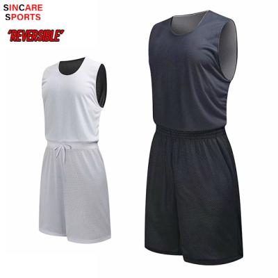 China New team basketball antibacterial wholesale empty tank tops to print design your own basketball uniform for sale