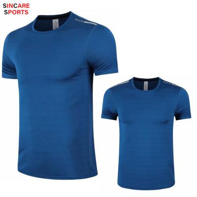 China Wholesale Breathable Unisex Fitness T-shirt In-Stock Running Tank Tops Tees Girl's and Men's Sizes Options Add Your Logo for sale