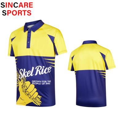 China New Design Sublimation Cricket Shirt Accept Customzied Team Jerseys Polo Shirt Wholesale Size for sale