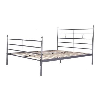 China Metal bed frame antique dark bronze elegantly lined Victorian iron metal bed for sale