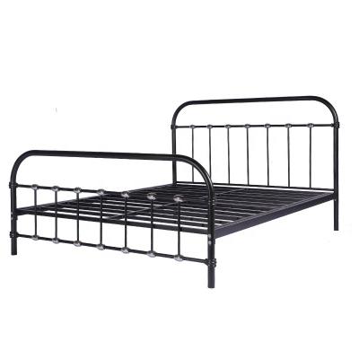 China Bed modern folding metal platform bed frame stepless under bed storage - Heavy Construction - 5 minute assembly, wrought iron bl for sale