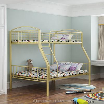 China Factory wholesale customization double bunk beds bunk bed with safe ladder protective barrier for sale