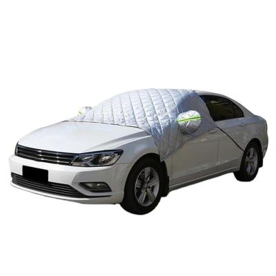 China Water Make Universal High Quality Silver Car Windshield Sun Shade Front Window Protector Car Cover Dustproof Dustproof Snow Cover for sale