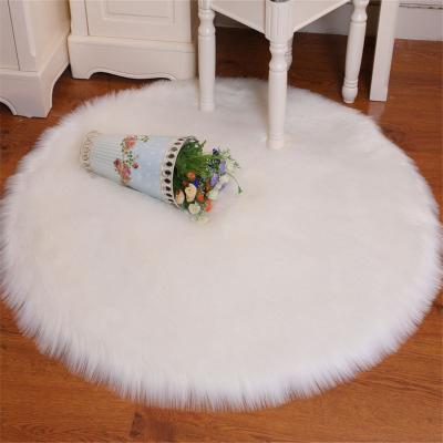 China Eco-friendly.anti-slip.water-proof New Zealand Wool Shaggy Carpet Love Heart Rugs Round Shape Wool Rugs Artificial Wool Traditional Indian Sheepskin for sale