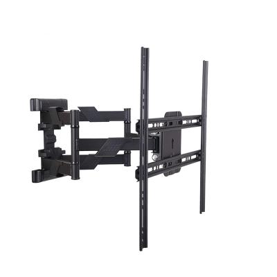 China LCD Flat Panel TV Cold Rolled Steel Mount 90 Degree Swivel TV Frame Max VESA 400*400mm Full Motion TV Wall Mount for sale