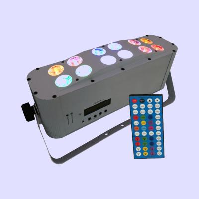 China Wireless Wedding DJ Club Bar Two Rows 12*18W RGBWA+UV Dot Control Battery LED Wall Washer for sale