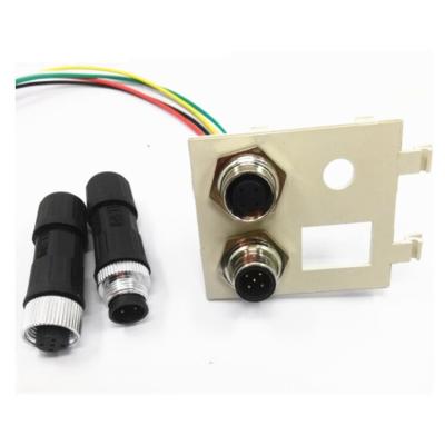 중국 Power INST round ip67 ip68 marine connector 2 pin M12 plug cable connector 8 pin 판매용