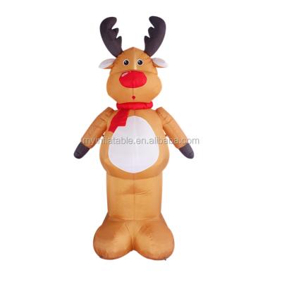 China Christmas Outdoor Inflatable 8FT Reindeer For Yard Decoration for sale