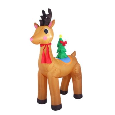 China Christamas Home Decoration 8FT Inflatable Deer Outdoor Christmas For Yard Decoration for sale