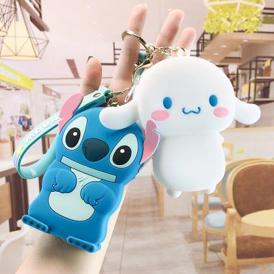 China Cute Animal Purse Mini Keychain Kids Bag Waterproof Cartoon Silicone Coin Purse for sale