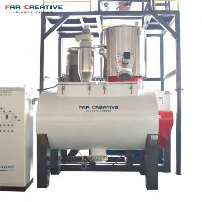 China Factory Multi-Function PVC Powder 500/1000 PP Feeder Hot And Cool Vacuum Plastic Granules Mixer Automatic Mixer With CE Certificate for sale