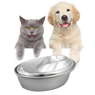 China OEM Automatic Logo Customized Ceramic Stainless Steel Pet Cat Water Fountains For Cats And Dogs, 2022 Bowls Water Fountain Cat With Filters for sale