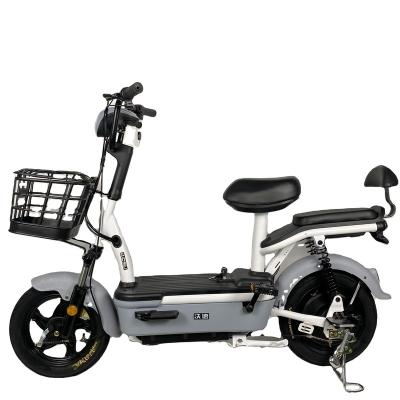 China Low step shopping city electric bike 48V12AH /20AH cheap e-bike online steel lead acid battery for sale