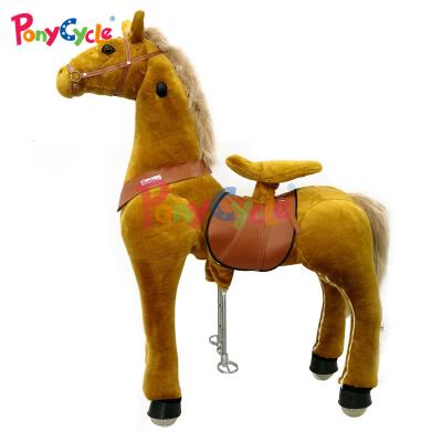 China ride on toy walking the big toy horse pony plush horse mechanical scooter funny toy for sale