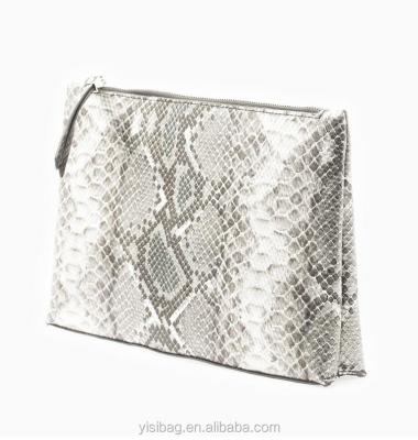 China LARGE SNAKESKIN PU SNAKESKIN COSMETIC POUCH for sale