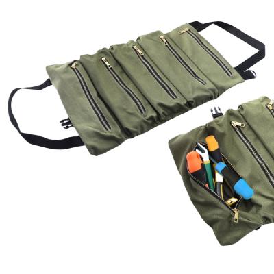 China Universal Tool Canvas Roll Up Tool Bag for sale