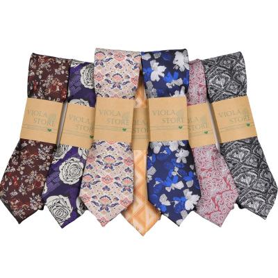 China Men Banquet Suit Necktie 8cm Polyester Floral Animal Pig Cow Chef Fashion Wedding Party Daily Tuxedo Headscarf Male Gift Accessory for sale