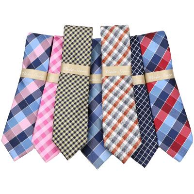 China : Tie 7cm Polyester Fashion Plaid Men's Top Gift Accessory Youth Office Tie Party Classic Daily Casual Striped Neckerchief Suit Male Gift Accessory for sale